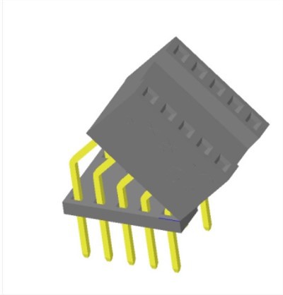 2,54 mm 45 gradusli Ayol pin sarlavhasi