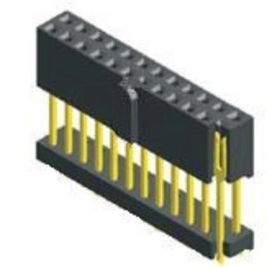 2,54 mm Ayol sarlavhasi Plastik H=19,5 mm qo'shing