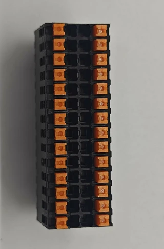 3.5 Ikki qatorli apelsin va qora terminal bloki